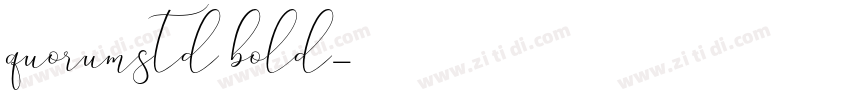 quorumstd bold字体转换